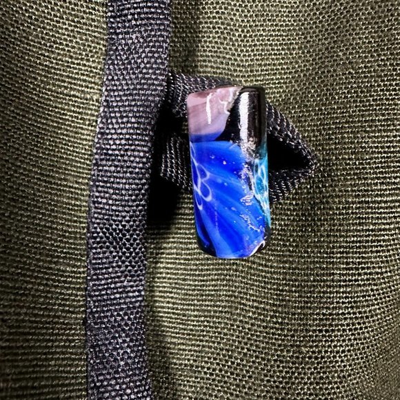 Allure Boutique Floral Embroidered Button Down‎ Blazer, Size M, Olive - Picture 5 of 9